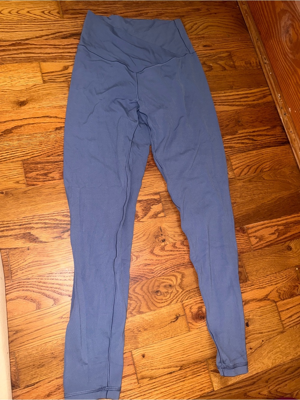aerie High-Waist Crisscross Leggings in Dusty Blue